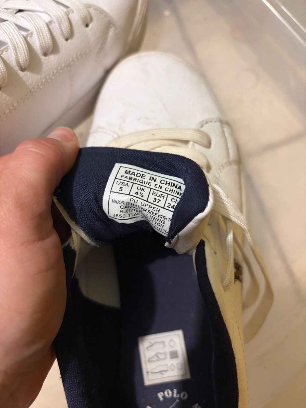 Polo Ralph Lauren White Low-Top Lace-Up Sneakers - photo 3