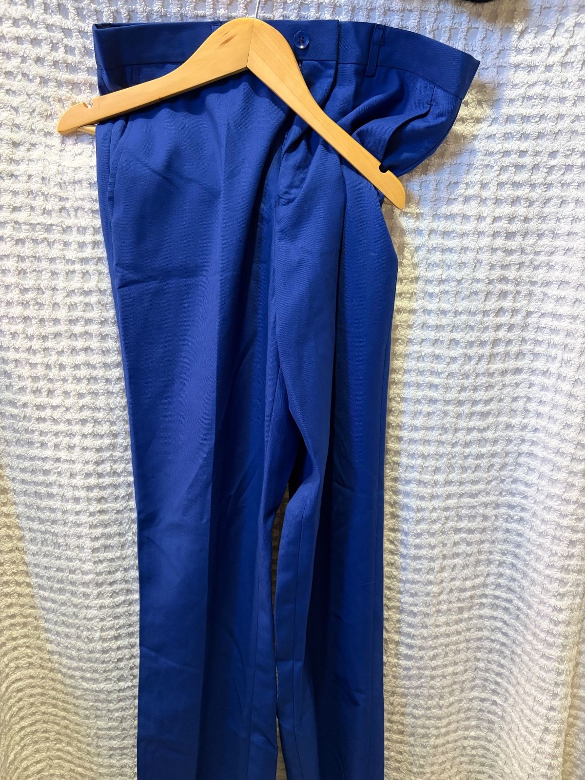 Kids World of USA Boys Dress Pants, Blue, Polyester, Size 18