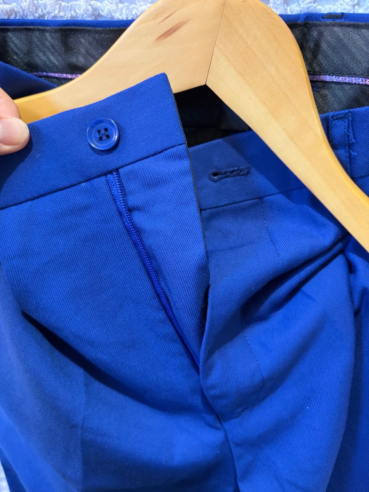 Kids World of USA Boys Dress Pants, Blue, Polyester, Size 18 - photo 4