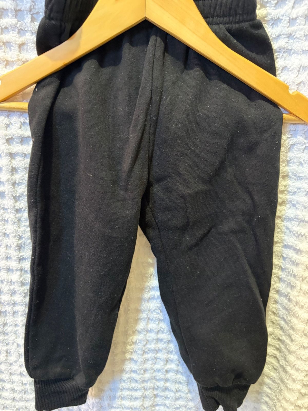 Disney Mickey Mouse Boys Black Fleece Sweatpants, Size 3T