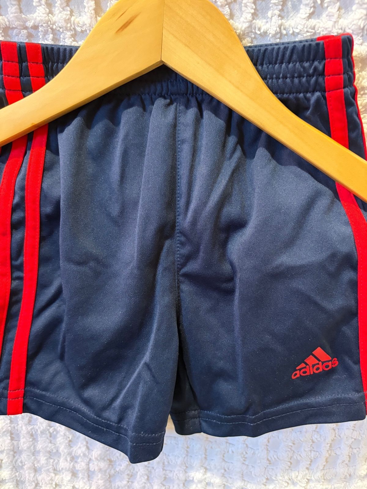 Adidas Kids Navy Red Athletic Shorts 2T