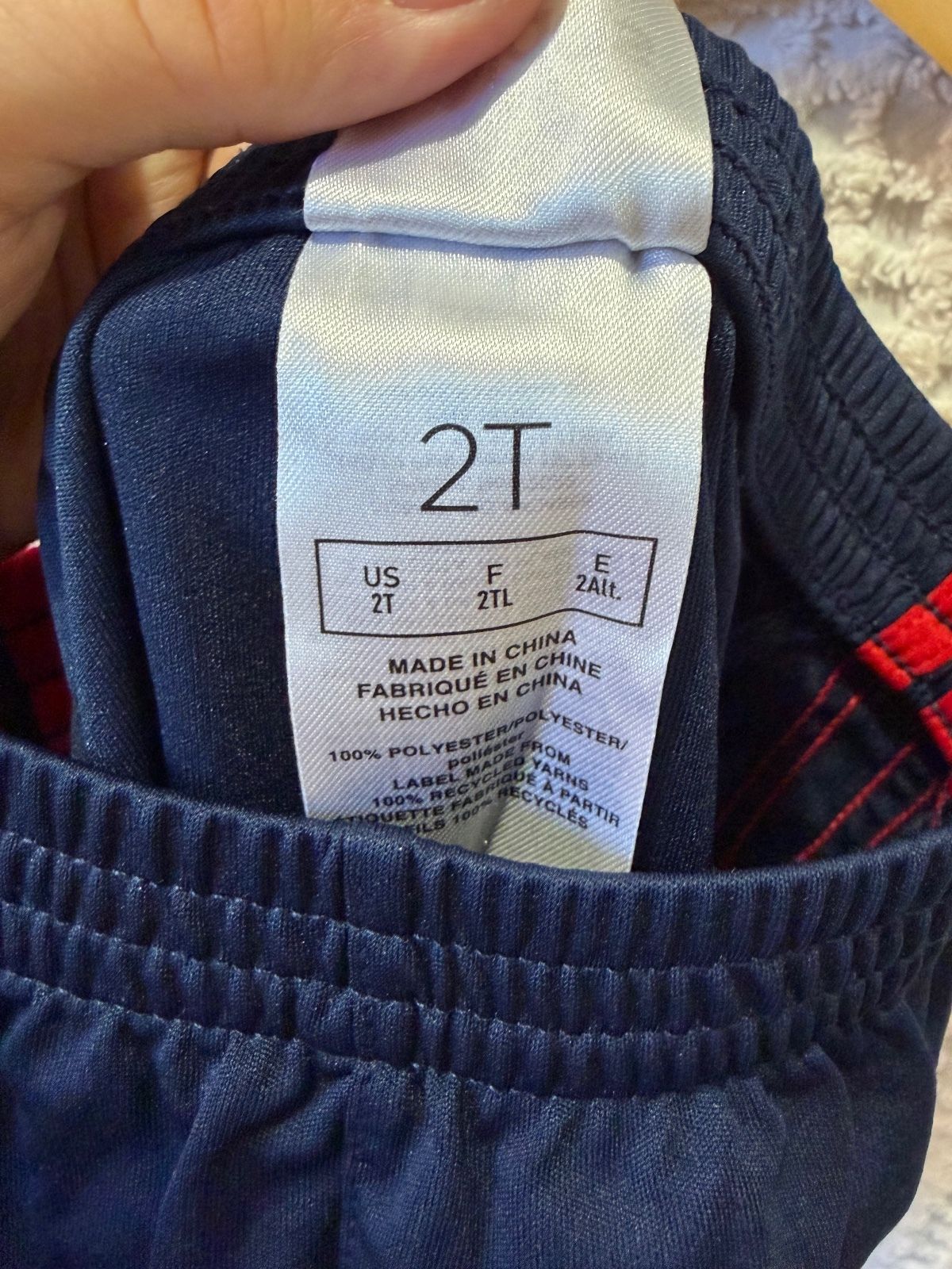 Adidas Kids Navy Red Athletic Shorts 2T - photo 3
