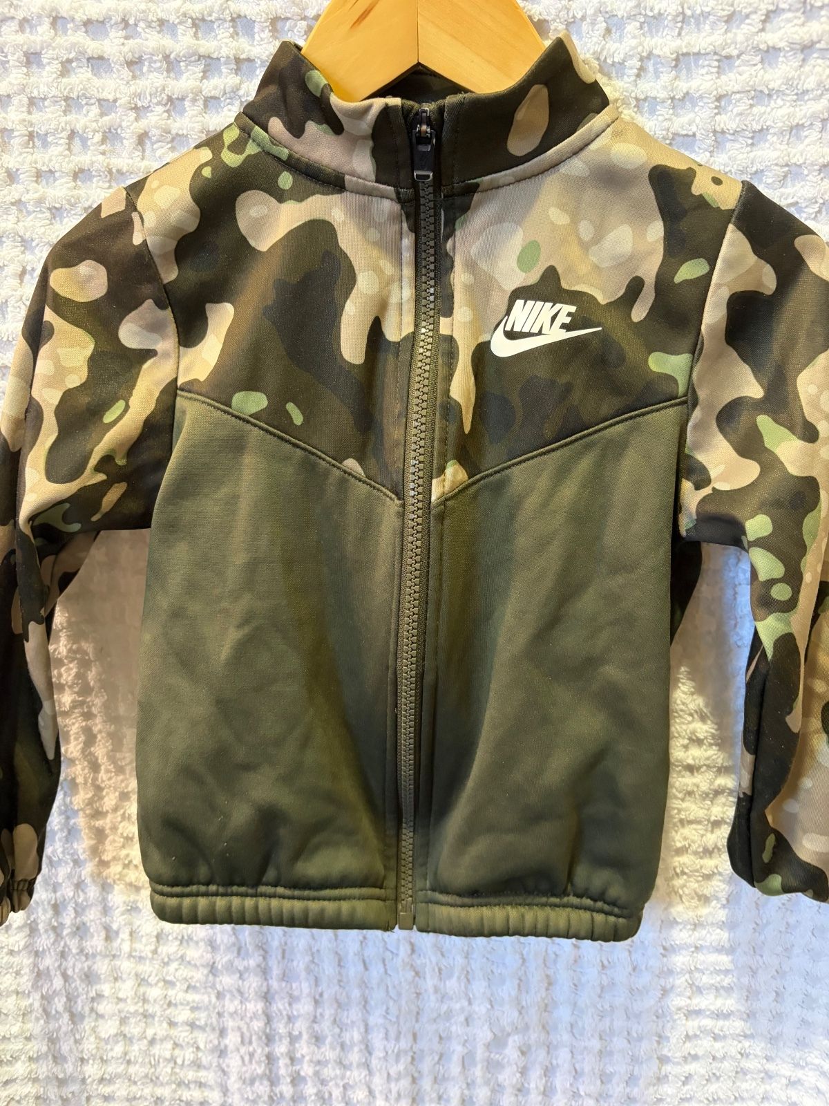 Nike Kids Camo Zip Front Track Jacket 4T
