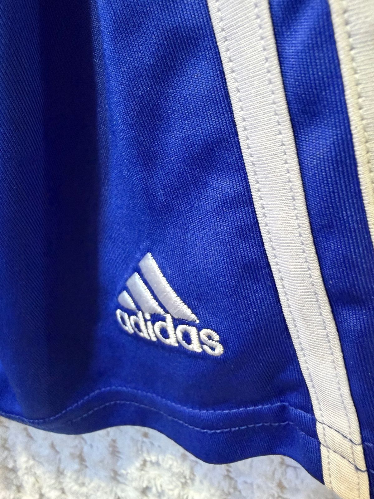 Adidas Kids Blue Three Stripe Athletic Shorts Size 5 - photo 4