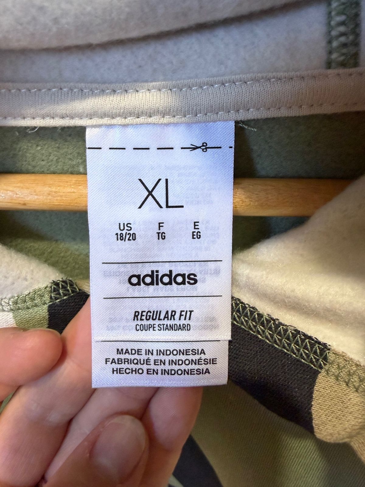 Adidas AOP CB Camo PO Green Hoodie Regular Fit XL - photo 5