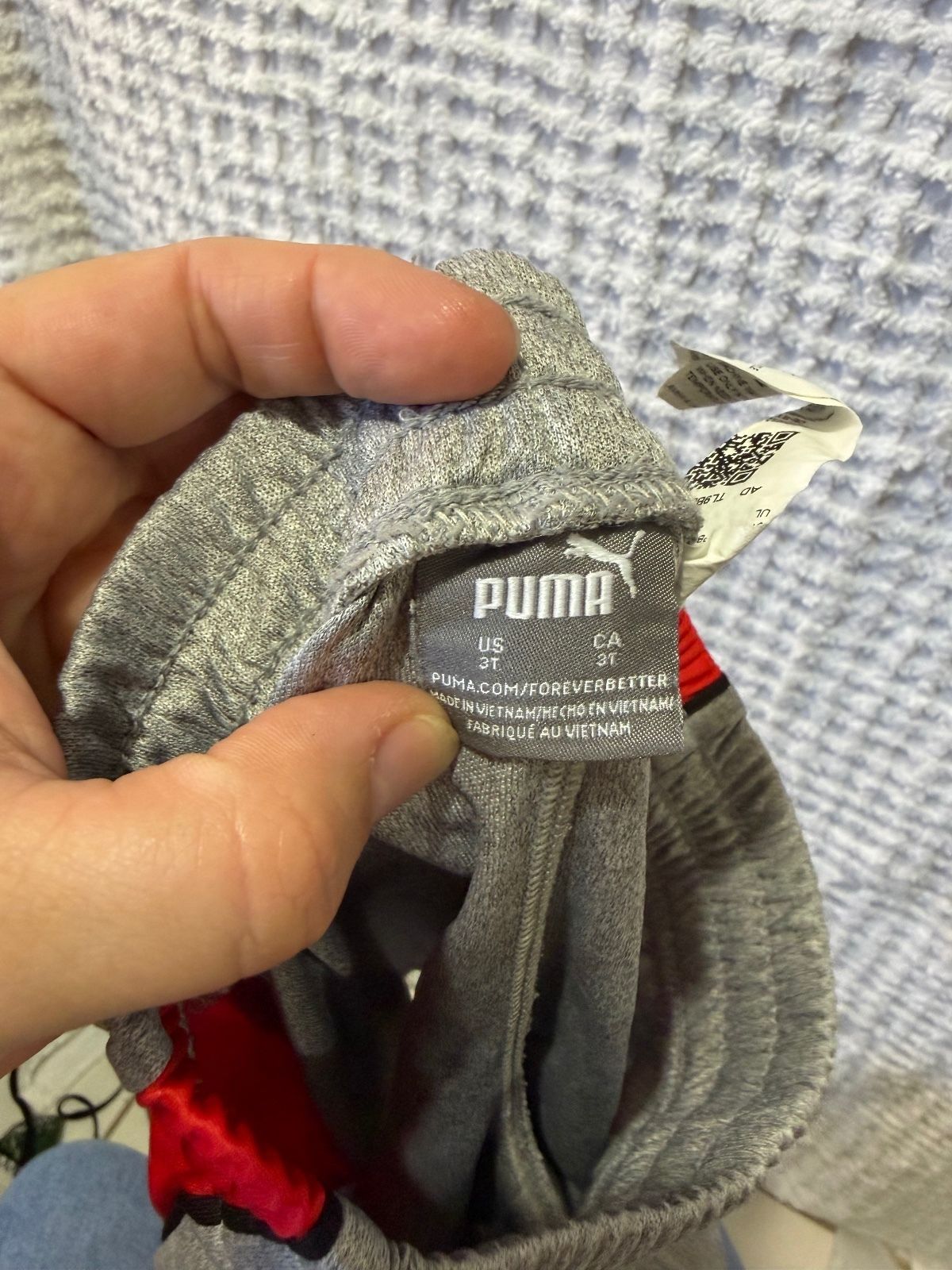 Puma Boys Gray Red Athletic Shorts 3T - photo 4