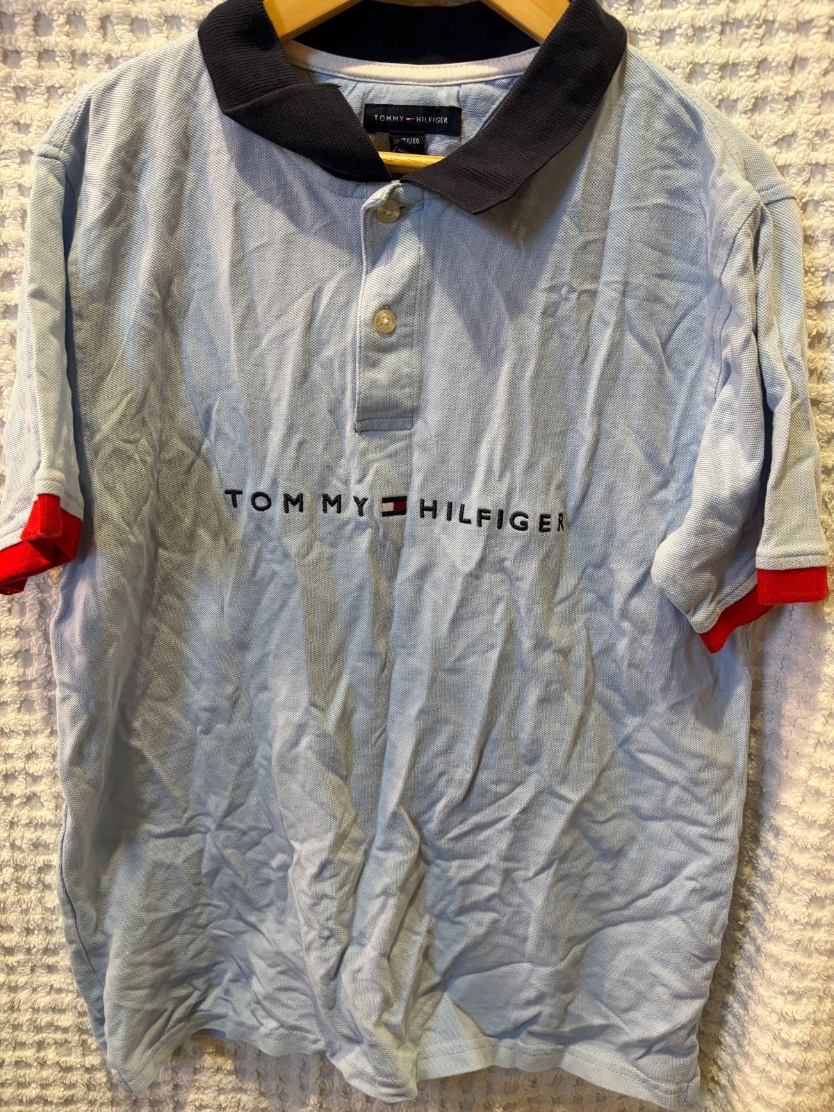 Tommy Hilfiger Boys Gray Cotton Polo Shirt, Size XL 18/20