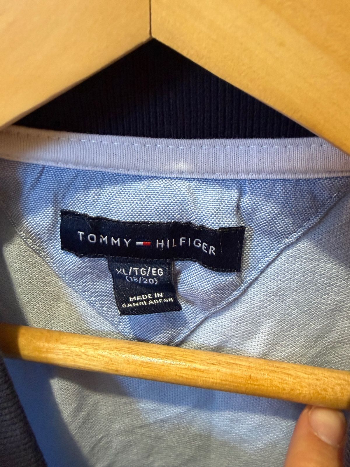 Tommy Hilfiger Boys Gray Cotton Polo Shirt, Size XL 18/20 - photo 2