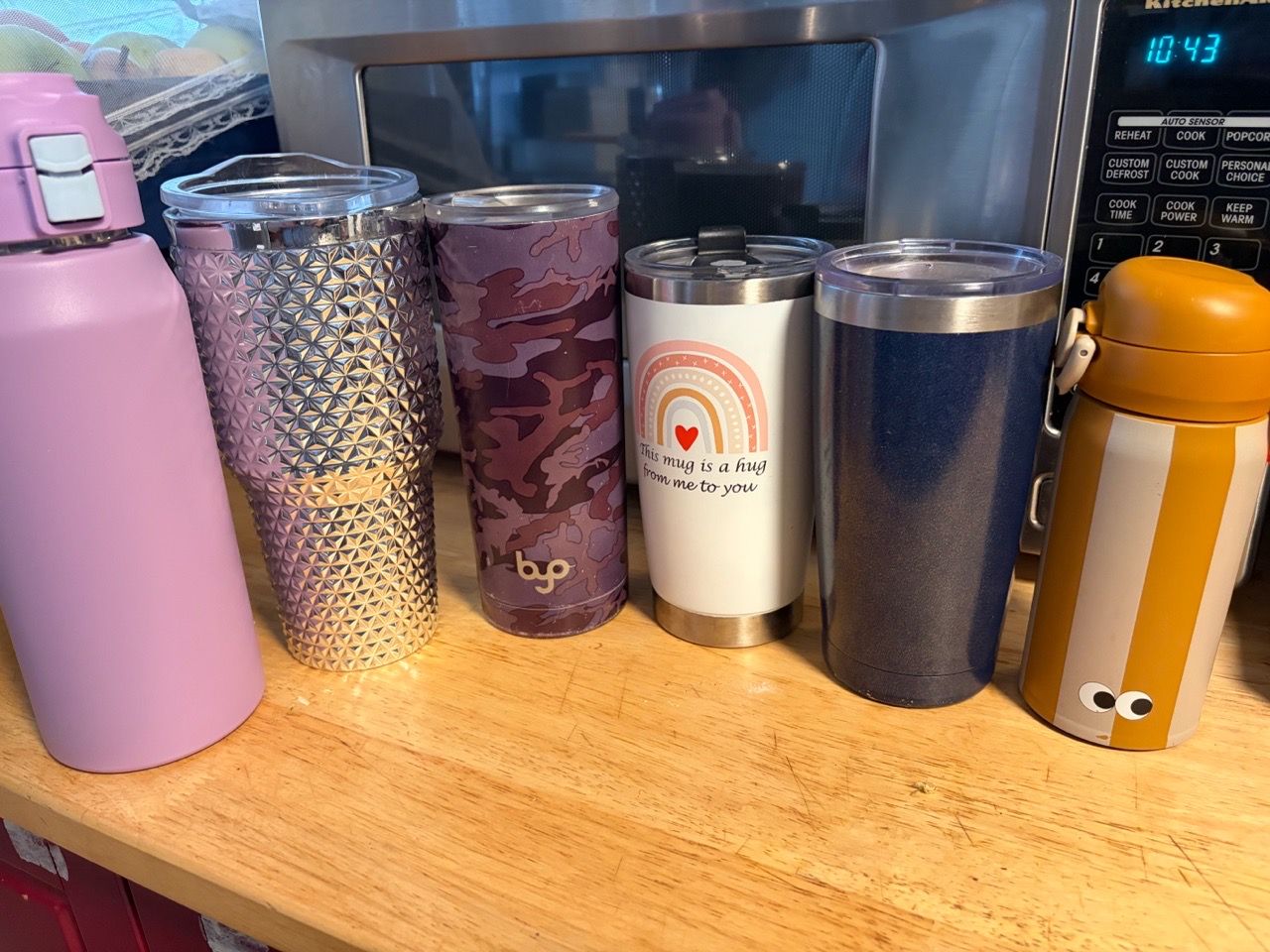 Mixed Lot of 6 Tumblers and Water Bottles