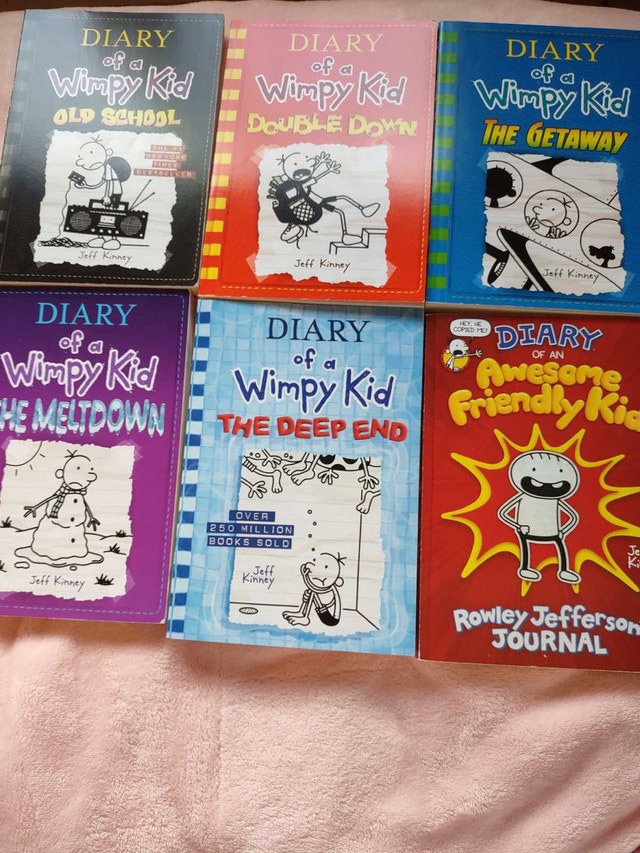 Diary of a Wimpy Kid Books 10, 11, 12, 13, 15 and Rowley
