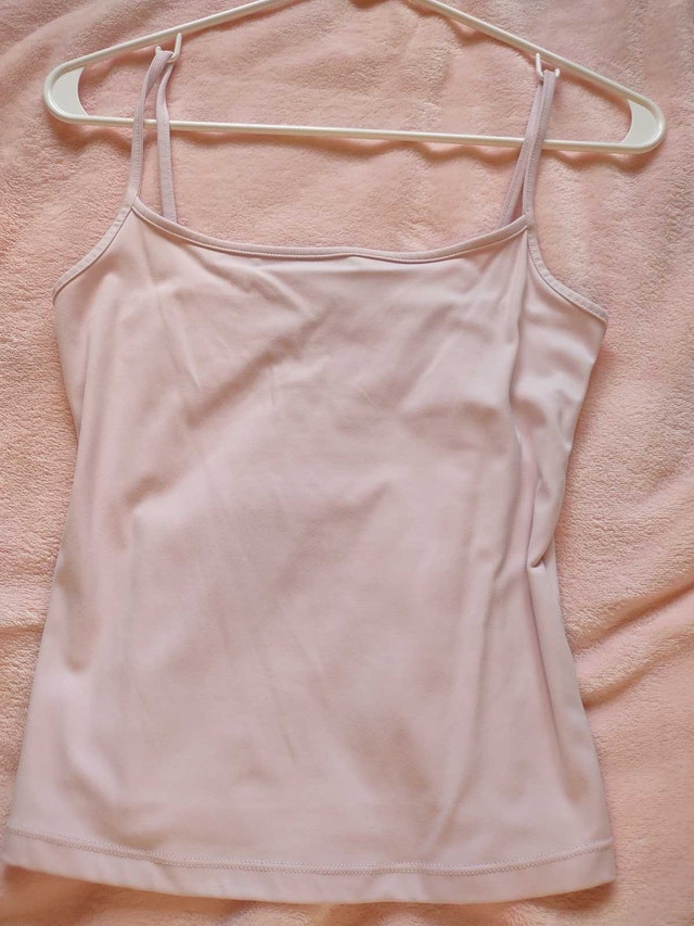 Garage sleek scoop cami light pink size medium