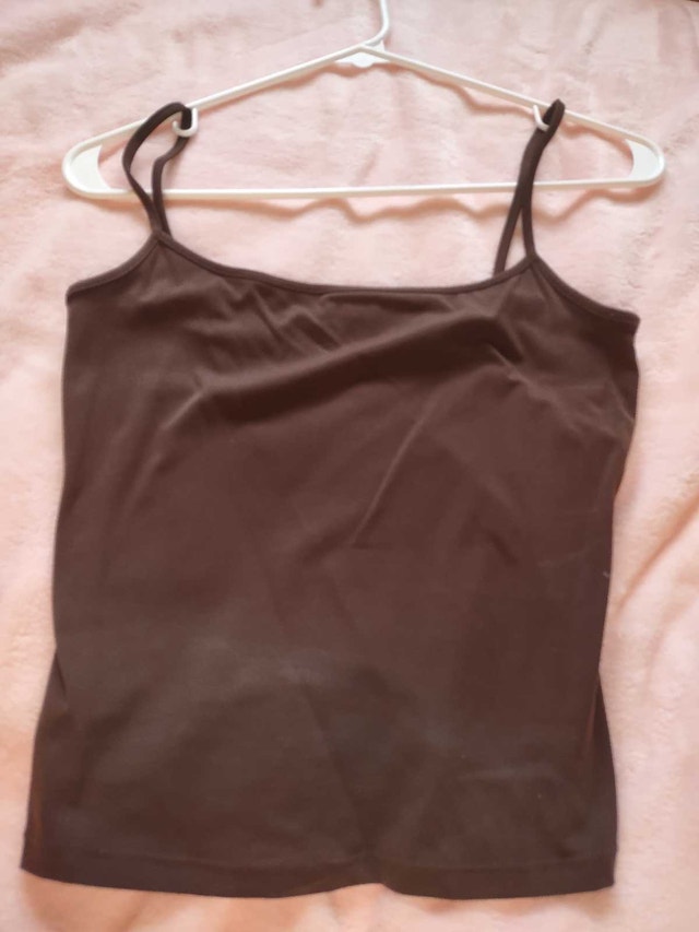 Garage sleek scoop cami armadillo brown size medium