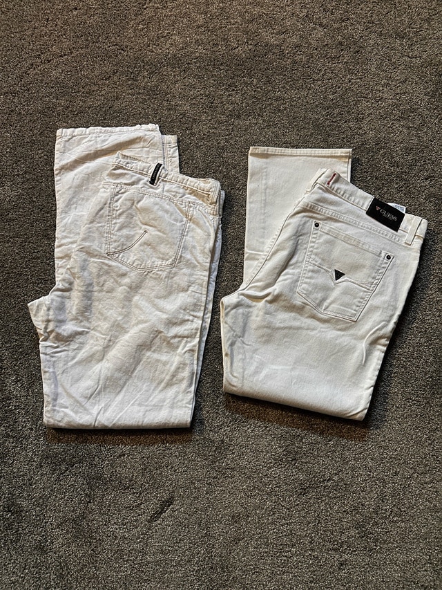 white mens jeans size 40