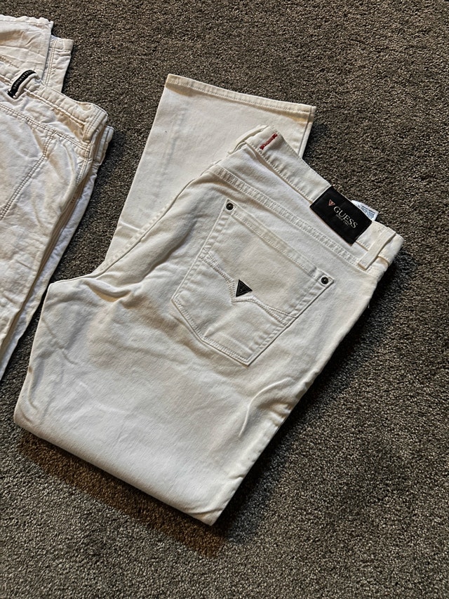 white mens jeans size 40 - photo 2