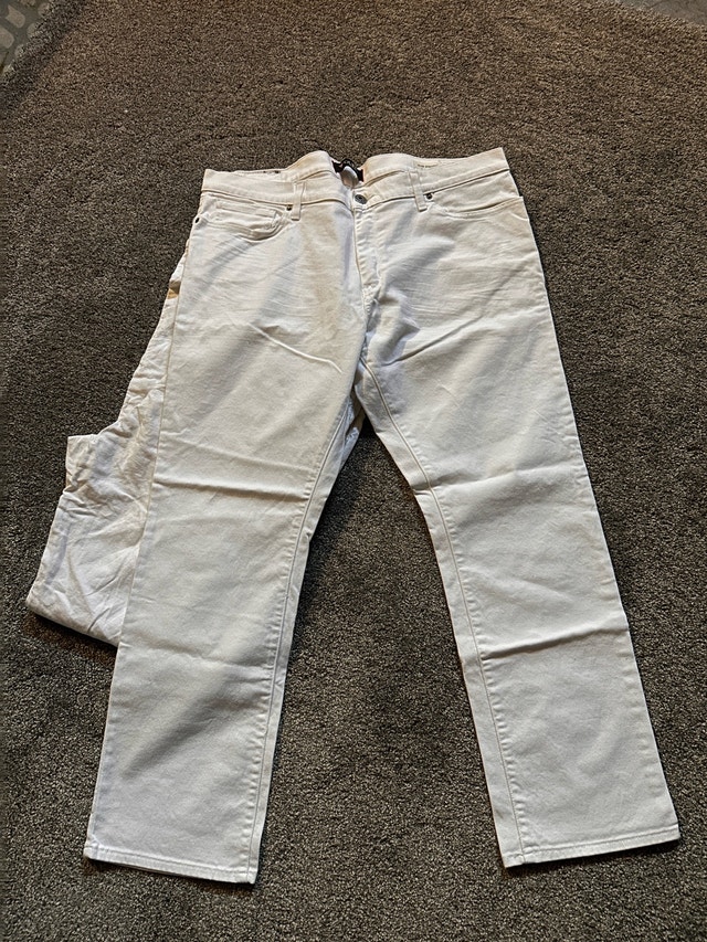 white mens jeans size 40 - photo 3