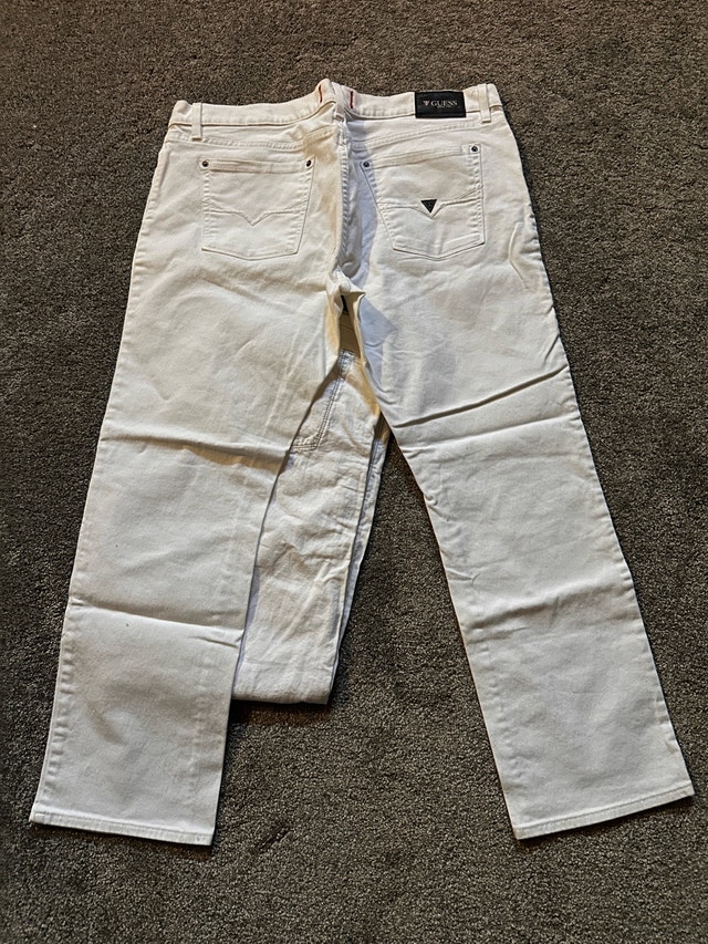 white mens jeans size 40 - photo 4