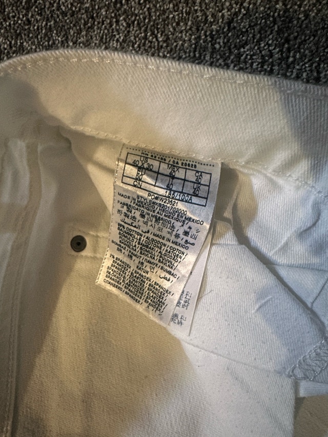 white mens jeans size 40 - photo 5