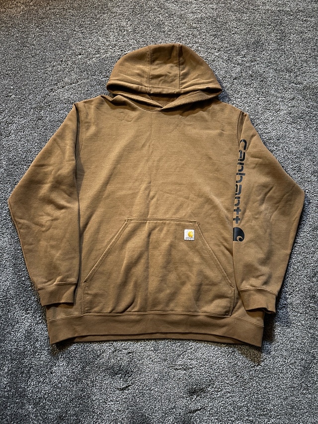 Carhartt modern loose fit sleeved logo hoodie size XL - photo 2