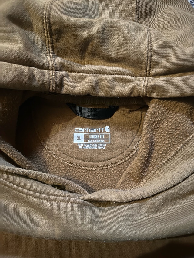 Carhartt modern loose fit sleeved logo hoodie size XL - photo 4