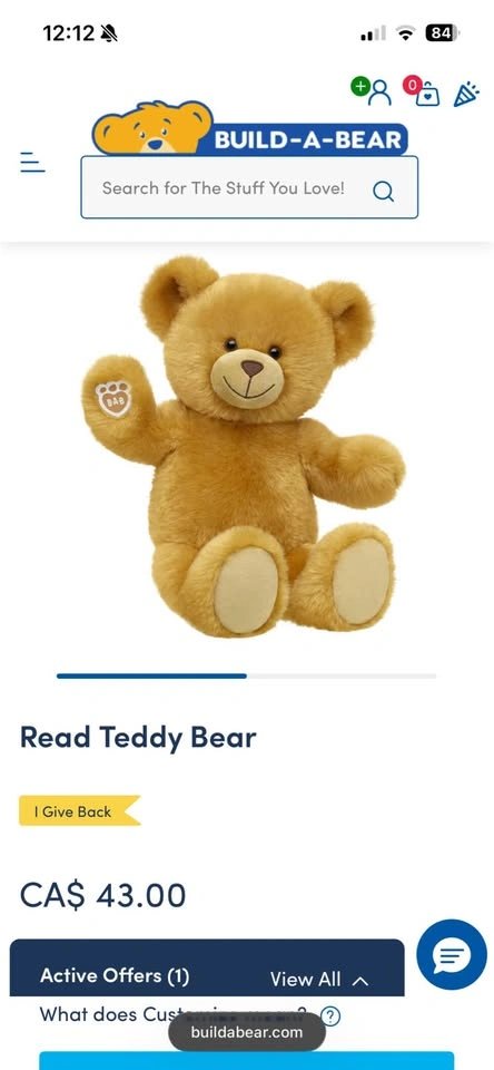 Brand new Build a bear Read Teddy - photo 4