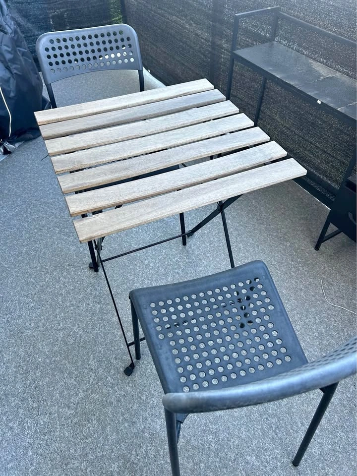 IKEA TÄRNÖ Bistro Table and 2 ADDE Chairs