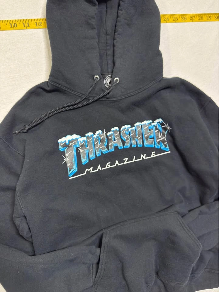 Thrasher Magazine Ice Logo Hoodie - Size Medium - photo 2