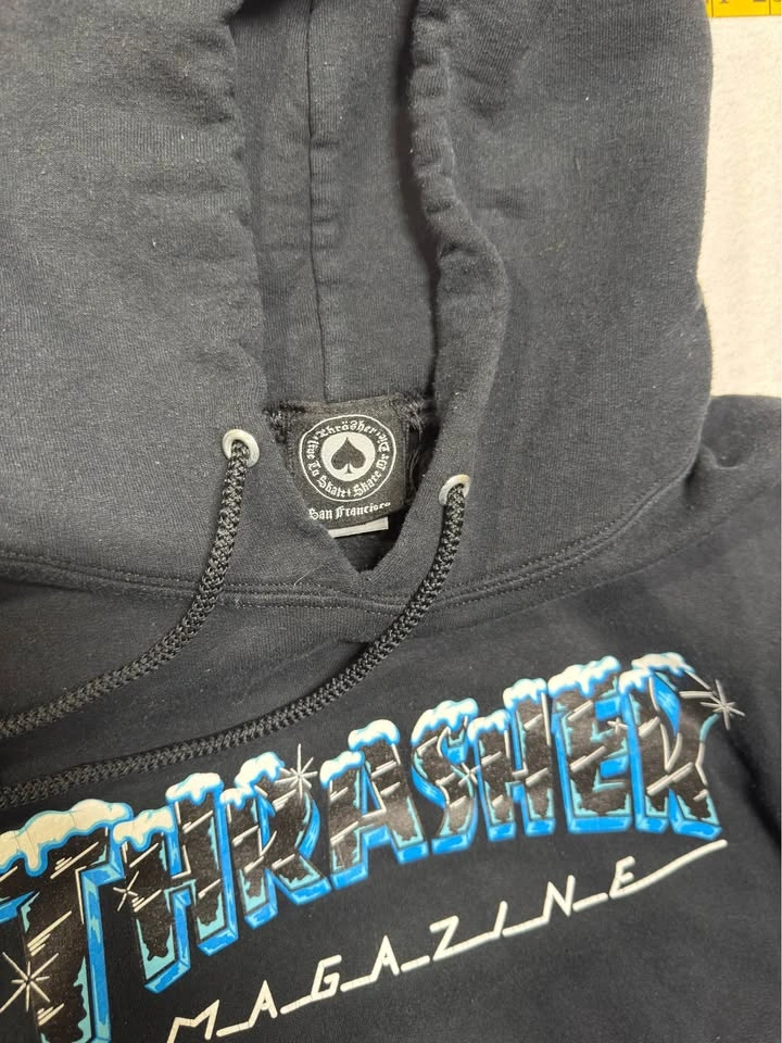 Thrasher Magazine Ice Logo Hoodie - Size Medium - photo 3