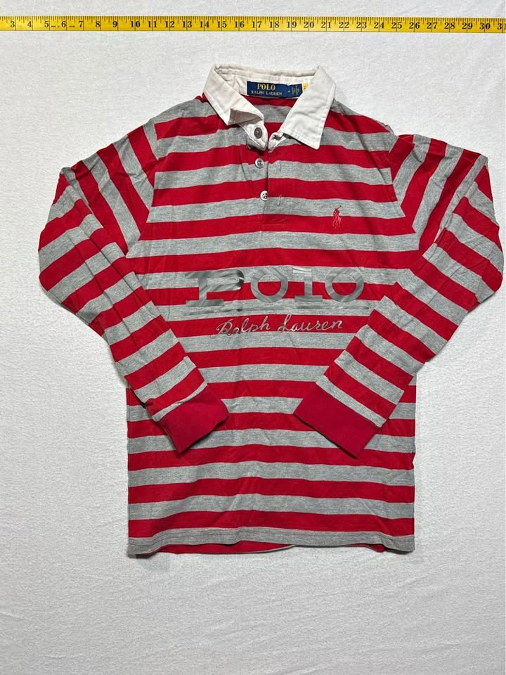 Polo Ralph Lauren Striped Rugby Shirt Size Medium