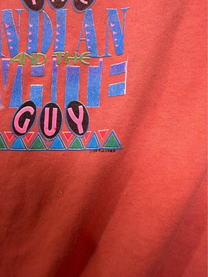 Vintage Hanes Williams & Ree 'The Indian and the White Guy' T-Sh - photo 3