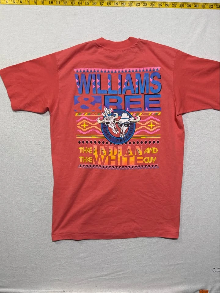 Vintage Hanes Williams & Ree 'The Indian and the White Guy' T-Sh - photo 5