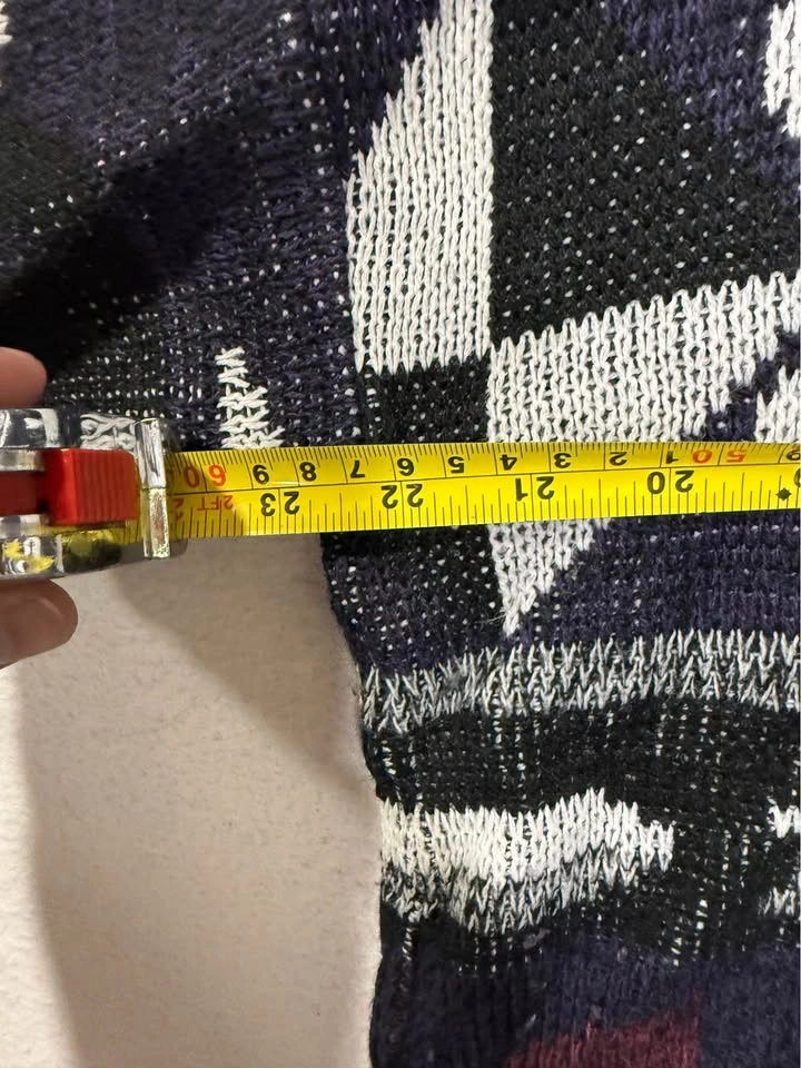 De Vono's Vintage Geometric Knit Sweater - photo 4