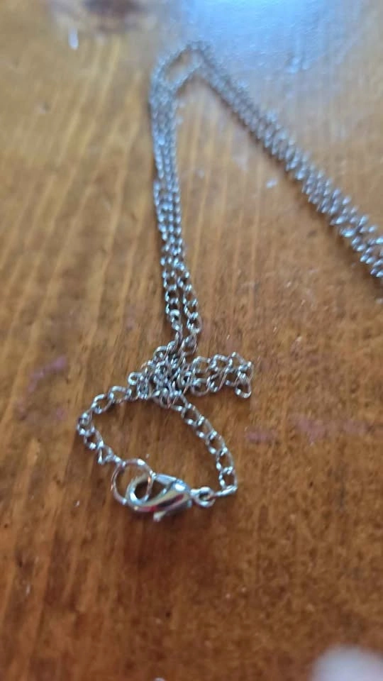 Stainless Steel Lord's Prayer Cross Dog Tag Necklace - photo 4
