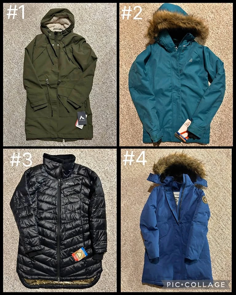 New Women's Winter Jackets Parkas - Prices & Size in description