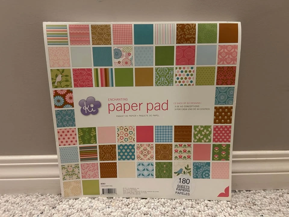 New 12” x 12” 180 Sheet Scrapbooking Paper Pad - $15 Each - photo 2
