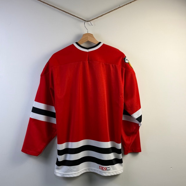 Vintage CCM Chicago Blackhawks Crewneck Hockey Sweater - photo 3