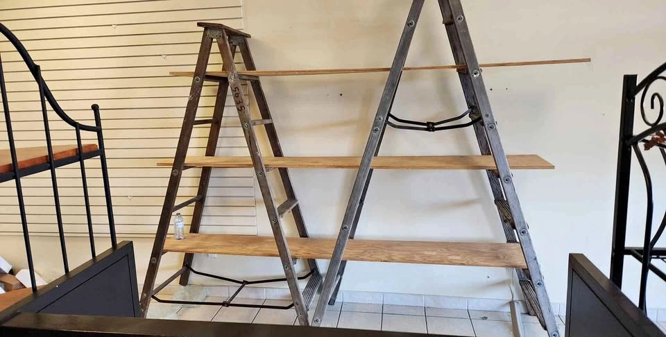 Ladder shelving