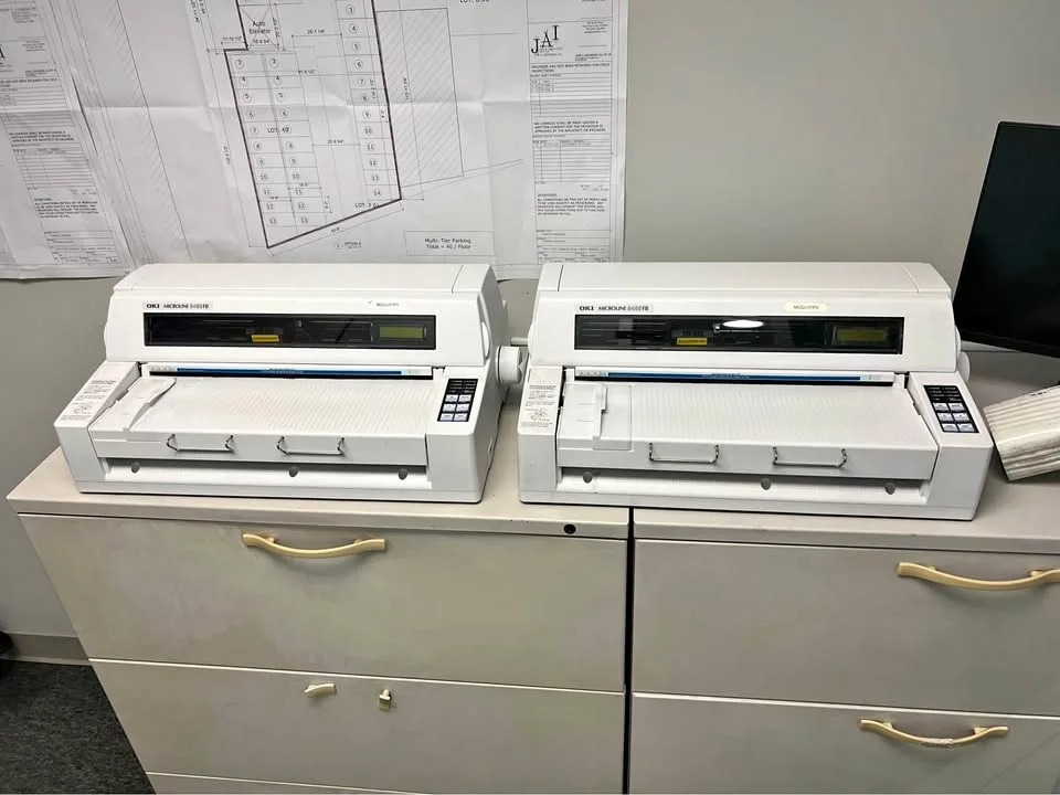 2x Okidata Dot Matrix Printers thumbnail