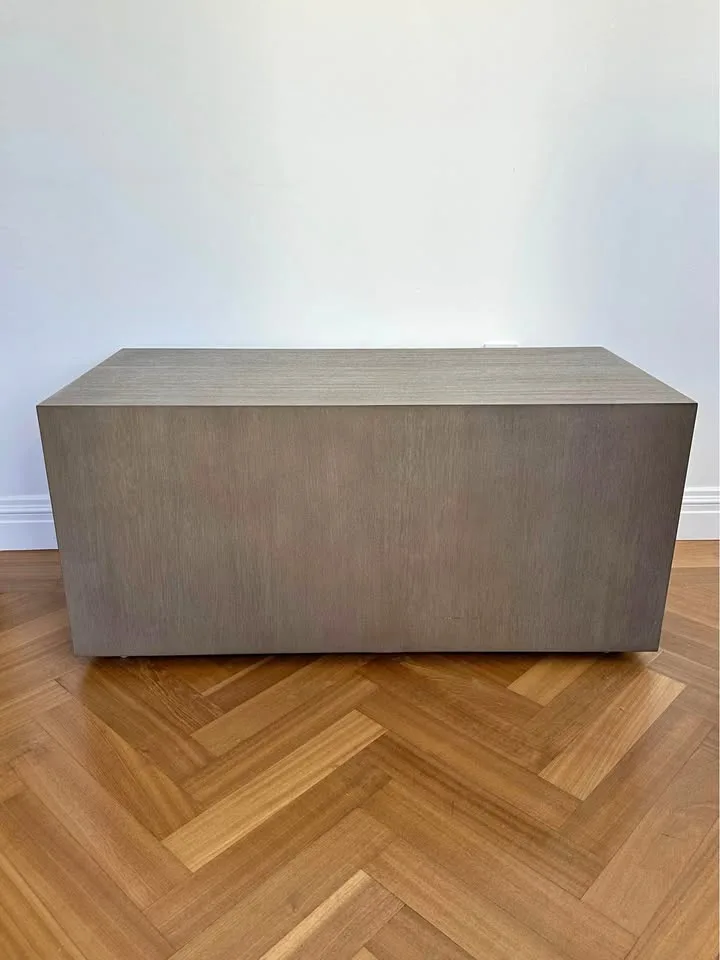 Gray Wood Rectangular Coffee Table thumbnail