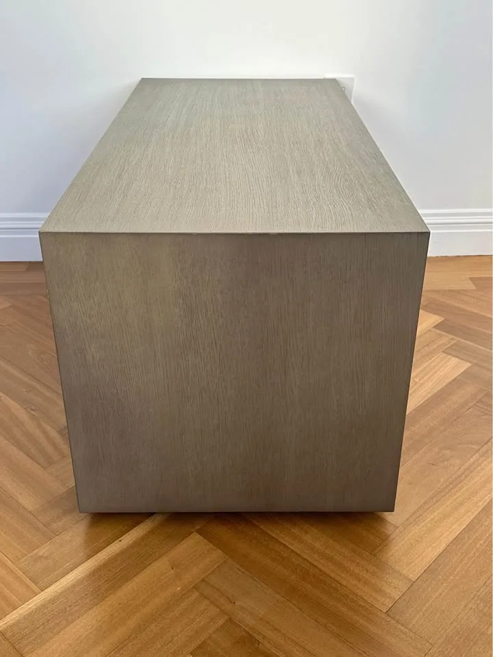 Gray Wood Rectangular Coffee Table image indicator(4)