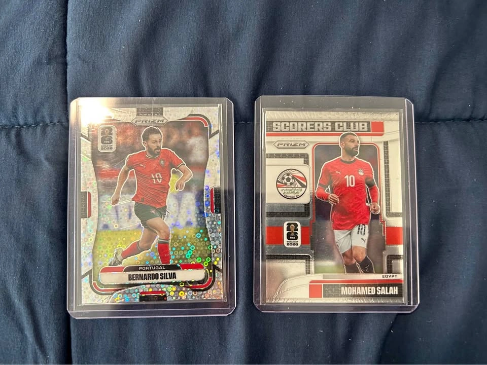 Panini Prizm FIFA World Cup 2026 Bernardo Silva & Mohamed Salah