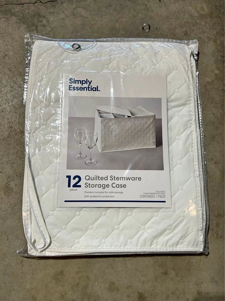 New 12 Stemware Storage Case