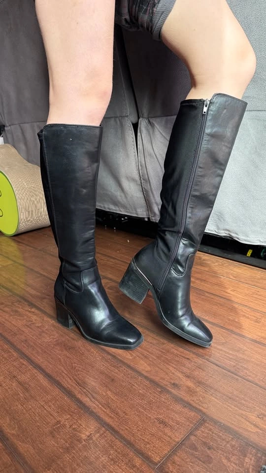 Kelly & Katie Black Knee-High Boots - Womens US 6.5 - photo 2