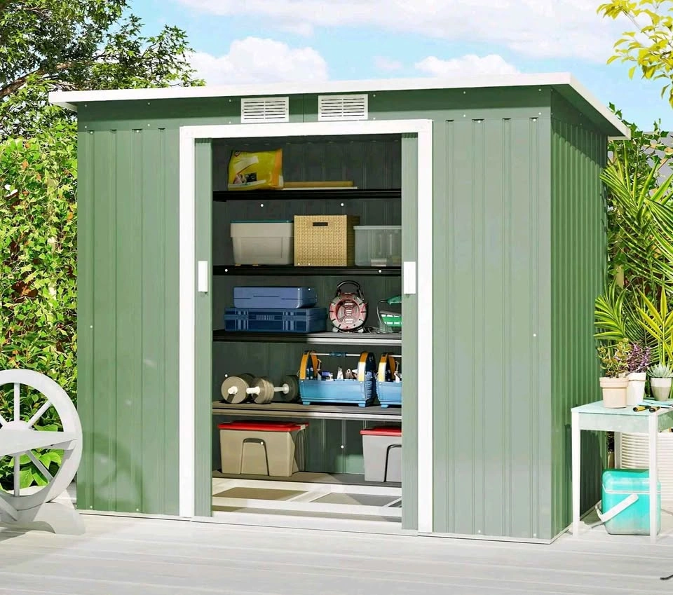 Brand new 7x4 outdoor storage shed with foundation kit