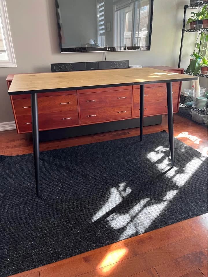 Modern Wood Top Desk - photo 2