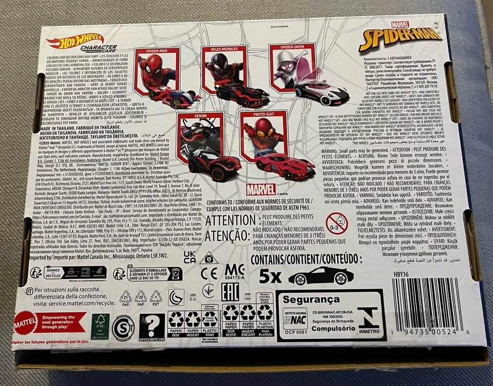 Hot Wheels Spider-Man Character car set - photo 2