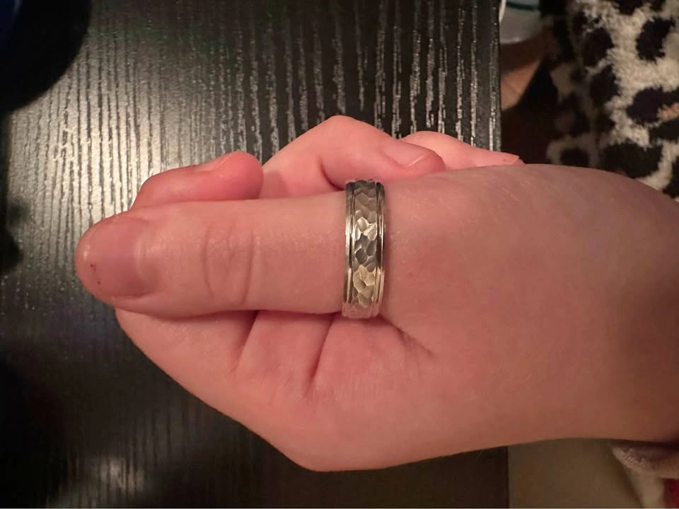 Luxury MALO Designer Sterling Silver Wedding Band Size 9-10