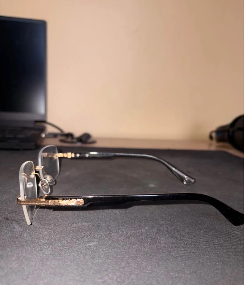 Chrome Hearts Inspired Rimless Glasses - photo 3