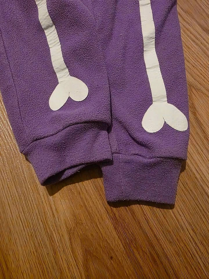 Purple Skeleton Pajamas / Costume – Size 6 - photo 3