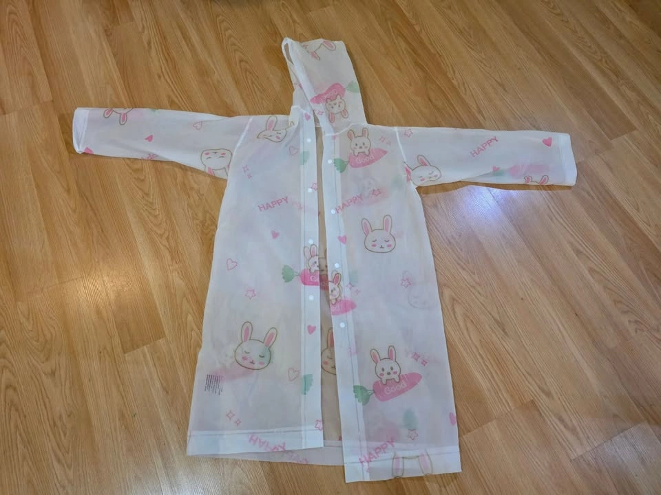🐰 Kids’ Rain Poncho – New – Size 6–8 - Great for your next Disne - photo 2