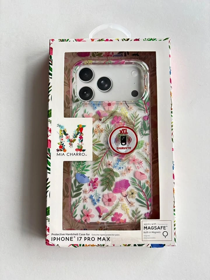 NEW Mia Charro iPhone 17 Pro Max Case Floral MagSafe Hardshell